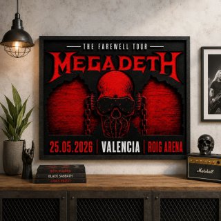 Cuadro Recuerdo Megadeth The Farewell Tour