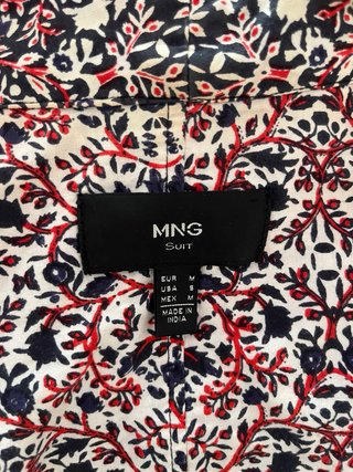 Chaqueta Mango Suit Estampada Talla S