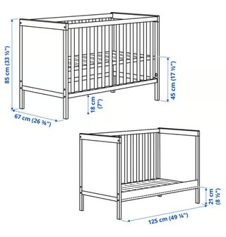 Cuna infantil IKEA blanca