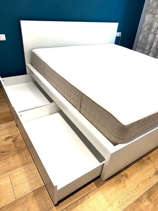 Cama Malm Ikea 180x200 con cajones