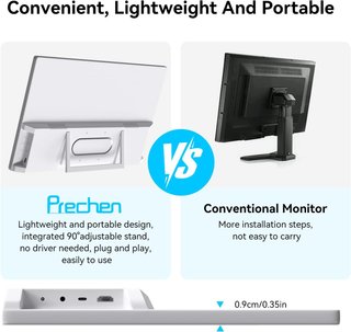 PRECHEN Monitor Táctil 21.5'' FHD USB‑C HDMI