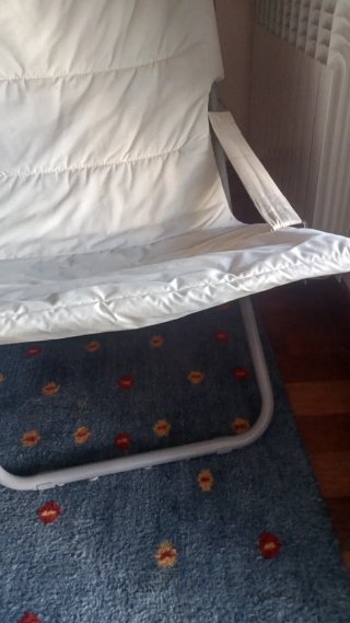 Silla plegable tela y metal