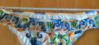 Bikini donna triangolo, fantasia floreale. Tg.L