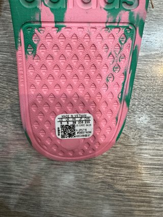 Chanclas Adidas Verde y Rosa