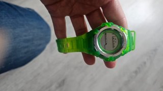 Reloj infantil CALYPSO verde y plateado