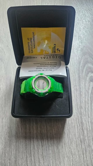 Reloj infantil CALYPSO verde y plateado