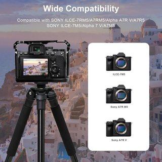 SUNLYTOUR jaula Sony A7R V ARRI Cold Shoe Arca