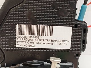 TOYOTA C-HR Hybrid Advance CERRADURA PUERTA TRASERA DERECHA