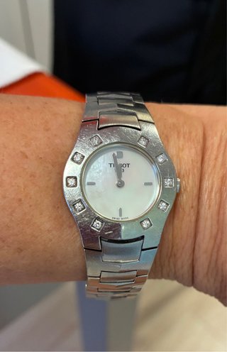 Reloj Tissot Mujer Diamantes Plata Blanco
