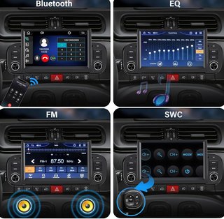 LSLYA Autoradio 7'' Carplay Android Fiat Panda