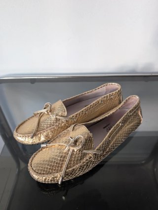 Castellano Madrid 1920 Mocasines Dorados - 38