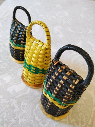 3 Caxixis Maracas Percusión Afro Brasil