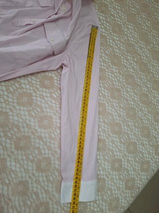 Camicia donna a righe rosa e bianche
