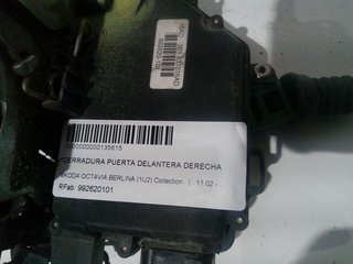 SKODA OCTAVIA BERLINA (1U2) Collection CERRADURA PUERTA DELANTERA DERECHA