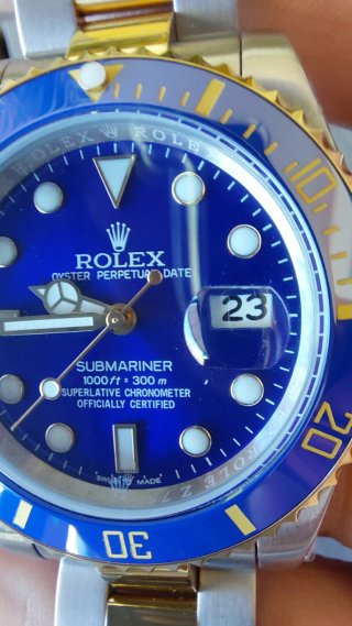 Rolex Submariner Azul y Dorado