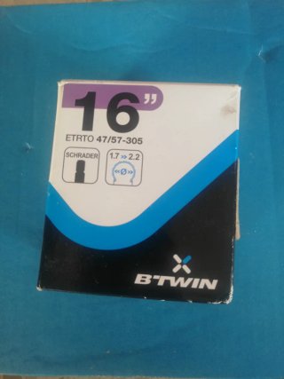 Recambio Btwin 16 Cámara de aire