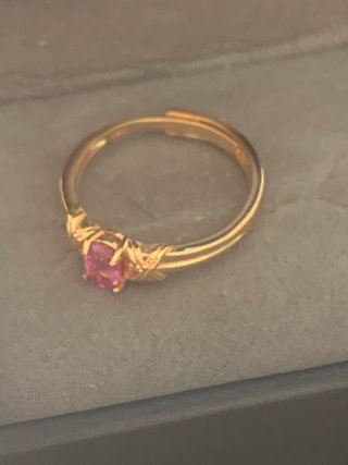 Anillo Zafiro Rosa Montura X