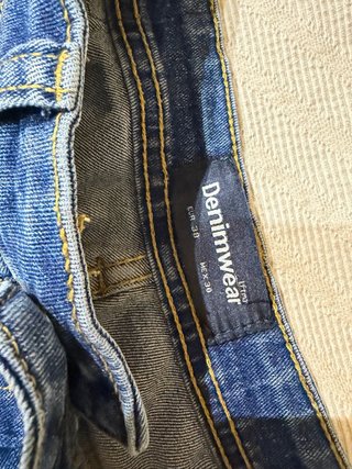 Jeans pitillo hombre azul