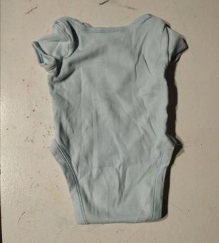 Pack 2 Bodis Manga Corta Bebé Azul talla 3 meses