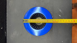 Filtro de aire cónico alto flujo azul