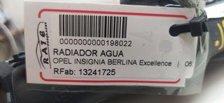 OPEL INSIGNIA BERLINA Excellence RADIADOR AGUA