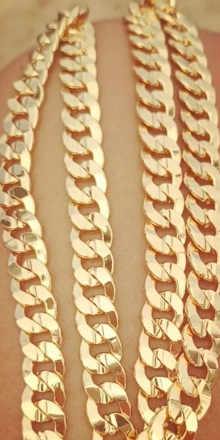 Cadena y Anillo Laminados 18k