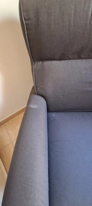 Butaca clásica de tela negra