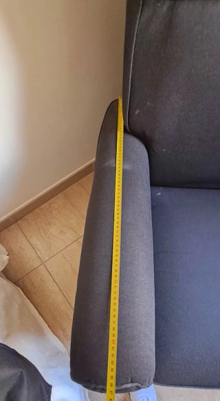 Butaca clásica de tela negra