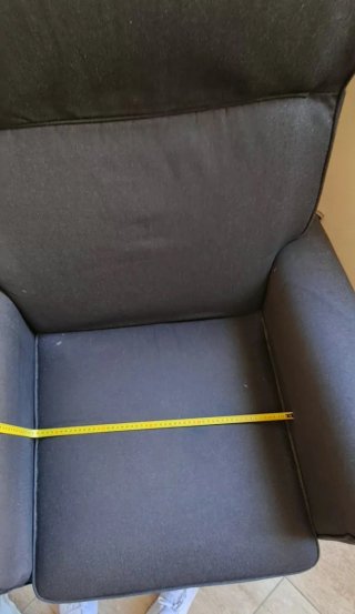 Butaca clásica de tela negra