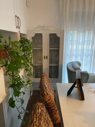 Vitrina de madera y cristal para restaurar