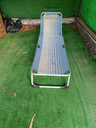 Hamaca azul plegable