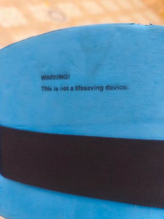 Cinturón flotador natación azul