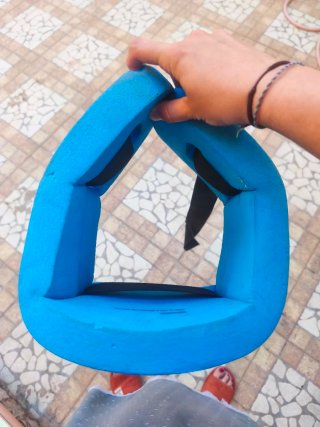 Cinturón flotador natación azul