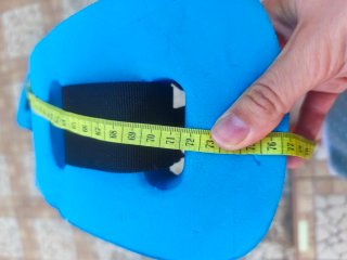 Cinturón flotador natación azul