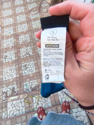 Cinturón flotador natación azul