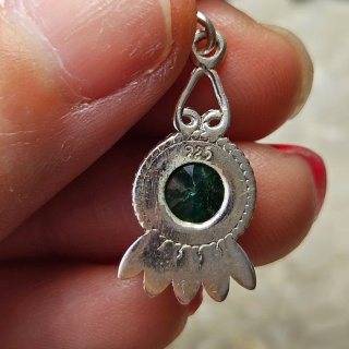 Pendientes Plata 925 Esmeralda