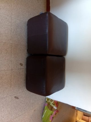 Juego de 2 otomanas de sala