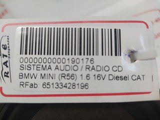 BMW MINI (R56) 1.6 16V Diesel CAT SISTEMA AUDIO / RADIO CD