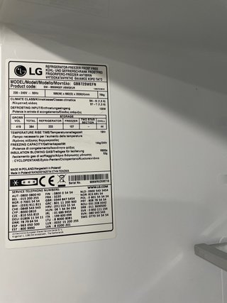 Frigorífico LG Combi repuestos