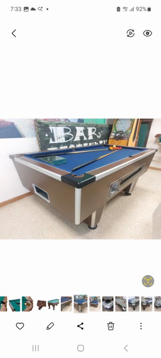 Mesa de billar inglés