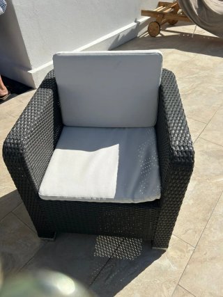 Conjunto de Sofá y Mesa de Jardín