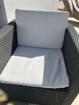 Conjunto de Sofá y Mesa de Jardín