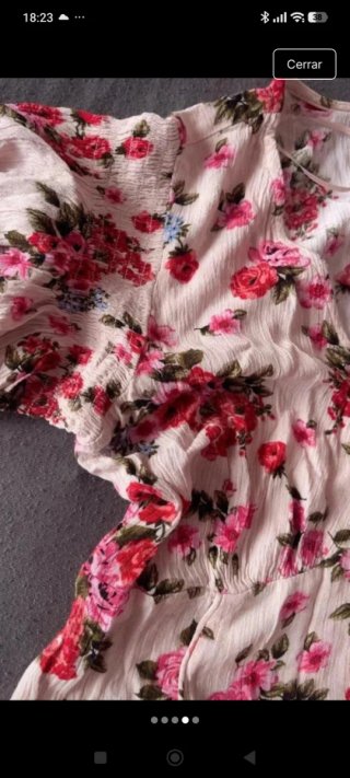 Vestido largo estampado floral