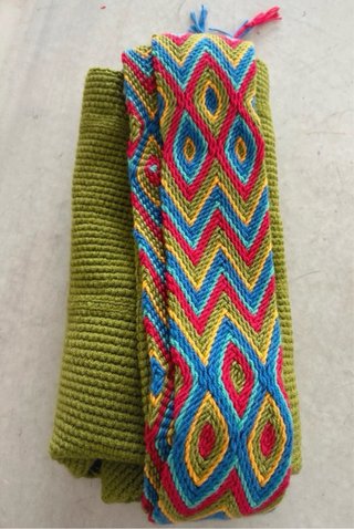 Bolso Wayuú artesanal multicolor