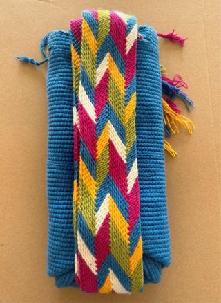Bolso Wayuú artesanal multicolor