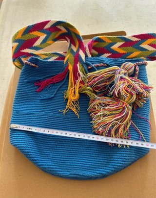 Bolso Wayuú artesanal multicolor