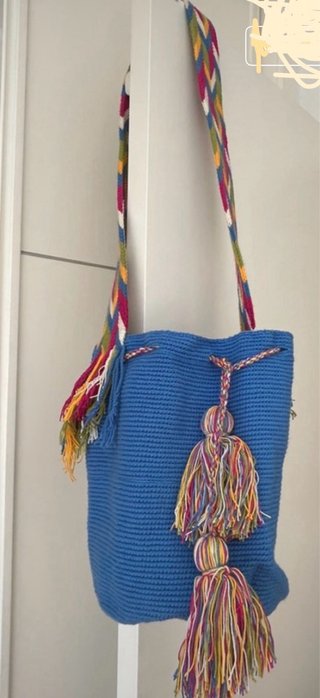 Bolso Wayuú artesanal multicolor