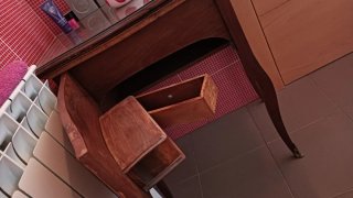 Mueble tocador antiguo restaurado 1917