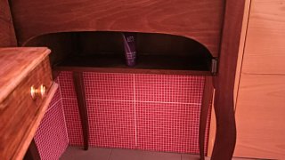 Mueble tocador antiguo restaurado 1917