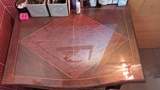 Mueble tocador antiguo restaurado 1917